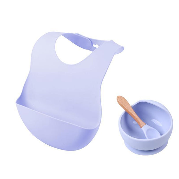 Waterproof feeding silicone bib for children