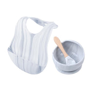 Waterproof feeding silicone bib for children