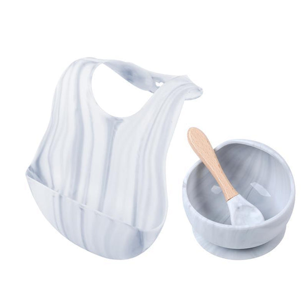 Waterproof feeding silicone bib for children